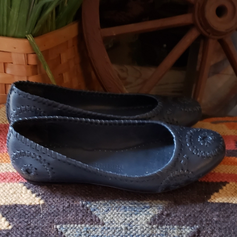 JACK ROGERS WAVERLY LEATHER BALLET FLATS - Picture 5 of 5